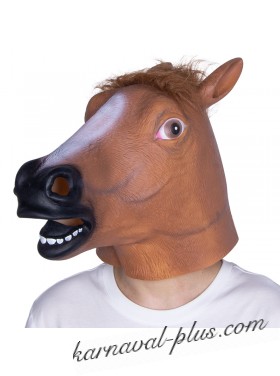 Карнавальная маска лошадь, латекс